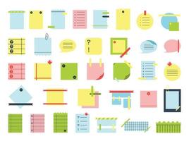 Stickers for Notes Collection vector