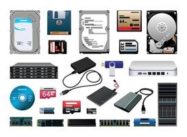 Personal Computer Components vector