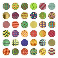 Collection of Multicolored Round Highlights vector