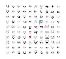 Linear Smiles Collection vector