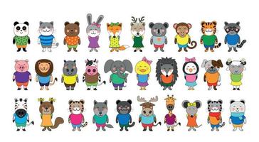 Cartoon Cute Animals vector