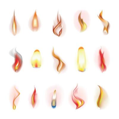 Set of Realistic Fires
