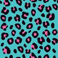 Seamless leopard pattern vector