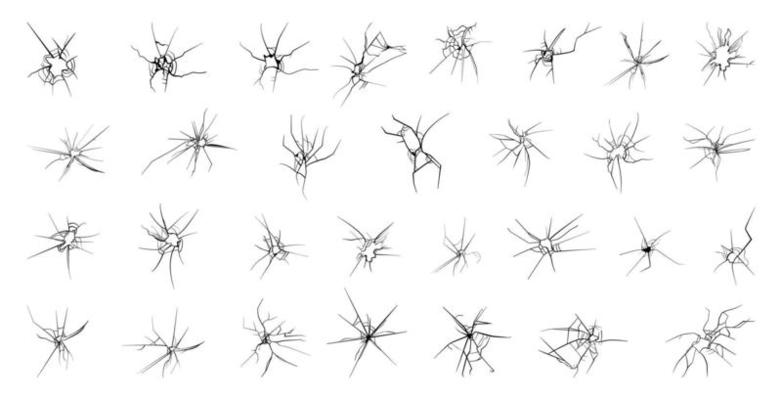 Linear Crack Set