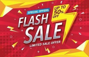 Flash Sale Poster vector