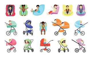 Toddlers in Strollers and Car Seats
