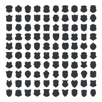 Set of Monochrome Badges