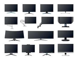 Modern Gaming Monitors vector