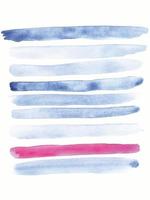 Abstract watercolor line drawing in blue and pink colors. wallpaper design, wrapping paper vector