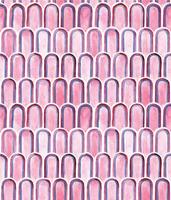 watercolor seamless pattern with abstract pink rainbows. scales, seashells, rainbows. blue and pink colors. abstract print vector