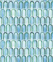 watercolor seamless pattern in blue color. abstract rainbows, scales. simple print hand drawing vector