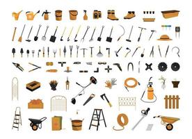 Collection of Garden Tools vector