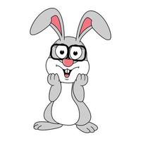 cute rabbit animal cartoon graphic vector