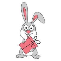 cute rabbit animal cartoon graphic vector