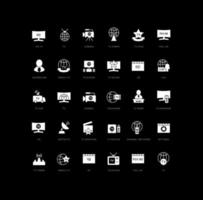 Vector Simple Icons of World TV Day