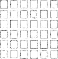 Collection of Rectangular Frames vector