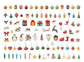 Set of Christmas Toys vector