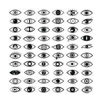 Eye Icons Collection vector