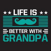 Grandpa t shirt design vector