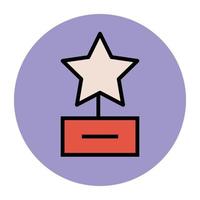 Trendy Trophy Concepts vector