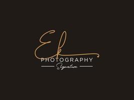 Letter EK Signature Logo Template Vector