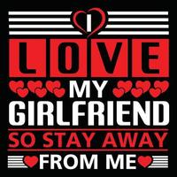 Girlfriend t shirt design vector