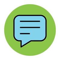 Trendy Chat Bubble vector