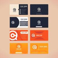 Formal Business Card Design Templates vector