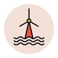 Trendy Windmill Concepts vector