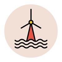 Trendy Windmill Concepts vector