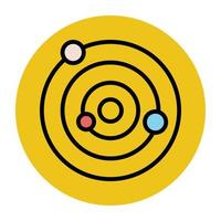 Trendy Orbit Concepts vector