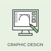 Trendy Graphic Designing vector