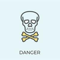 Trendy Danger Concepts vector