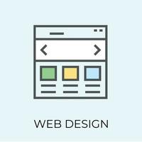 diseño web de moda vector