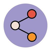 Trendy Share Concepts vector
