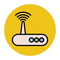 Trendy Router Concepts vector