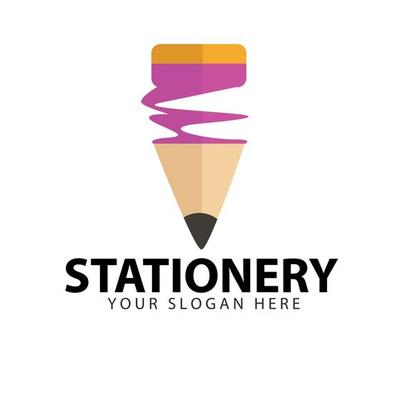 Education sign. Drawing and educational tools. School office symbol. Logo design template elements. Vector Illustration