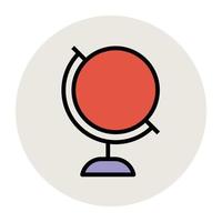 Table Globe Concepts vector