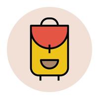 Trendy Baggage Concepts vector