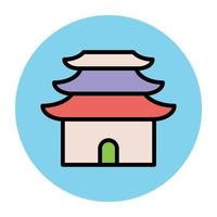 Trendy Temple Concepts vector