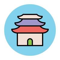 Trendy Temple Concepts vector