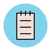 Trendy Notepad Concepts vector