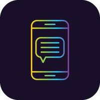 Message Gradient Icon vector