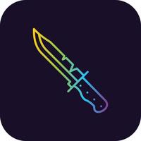 Knife Gradient Icon vector