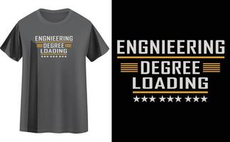 Engineer t shirt design vector