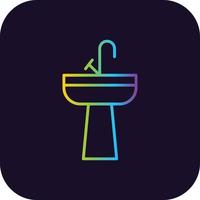 Basin Gradient Icon vector