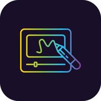 Telesketch Gradient Icon vector
