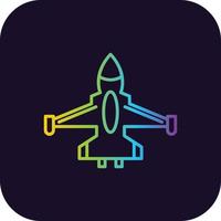 Jet Gradient Icon vector