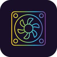 Cooler Gradient Icon vector