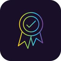 Badge Gradient Icon vector
